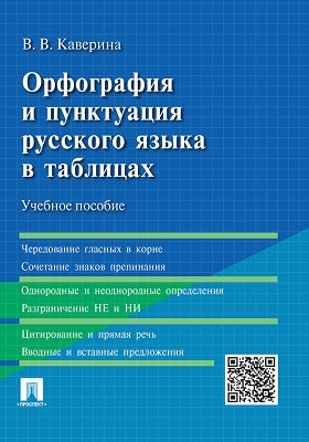 Орфография и пунктуация русского языка в таблицах