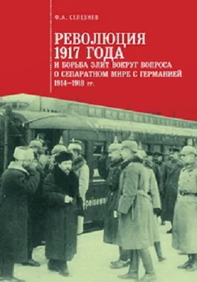 Революция 1917 года и борьба элит вокруг вопроса о сепаратном мире с Германией (1914–1918 гг.): монография