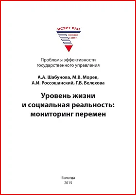 Уровень жизни и социальная реальность