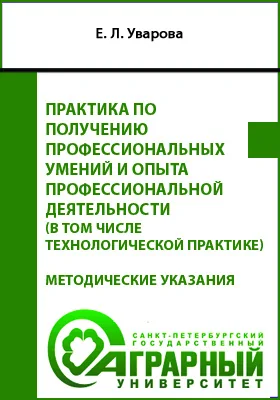 Практика по получению профессиональных умений и опыта профессиональной деятельности (в том числе технологической практике)