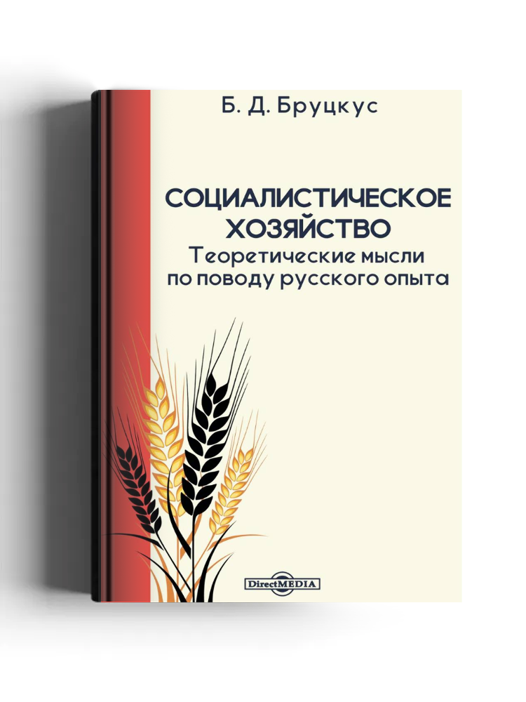 Социалистическое хозяйство. Теоретические мысли по поводу русского опыта
