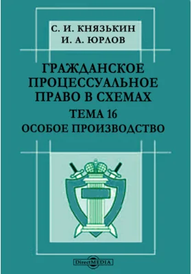 Гражданское процессуальное право в схемах. Тема 16. Особое производство