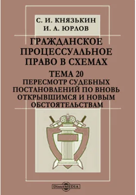 Гражданское процессуальное право в схемах. Тема 20. Пересмотр судебных постановлений по вновь открывшимся и новым обстоятельствам