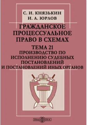 Гражданское процессуальное право в схемах. Тема 21. Производство по исполнению судебных постановлений и постановлений иных органов