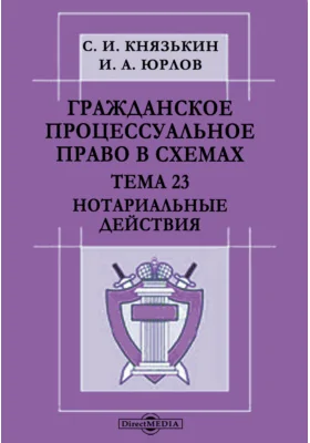 Гражданское процессуальное право в схемах. Тема 23. Нотариальные действия